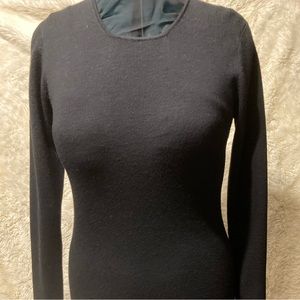 Banana Republic Dress VTG black long sleeve Merino wool sweater
